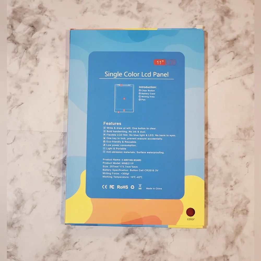 E-Writing Board 11 Inch Single Color LCD Panel Electronic Writing Board
